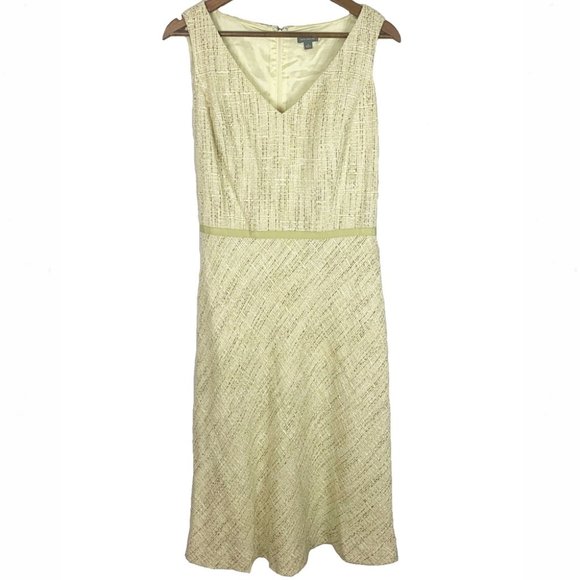 Ann Taylor Boucle Tweed A-Line Midi Shift Dress - Picture 2 of 9